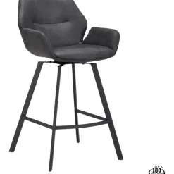Barstoel Lizz 65cm Bull Antraciet^Trendhopper Best