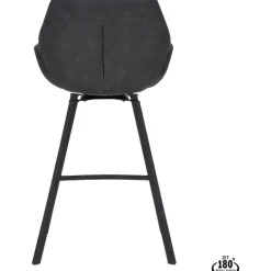 Barstoel Lizz 65cm Bull Antraciet^Trendhopper Best