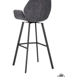 Barstoel Lizz 80cm stof Darkgrey^Trendhopper Hot