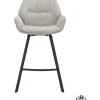 Barstoel Lizz 65cm stof Taupe^Trendhopper Hot