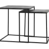 Bijzettafel Papel set van 2 antraciet^Trendhopper Outlet