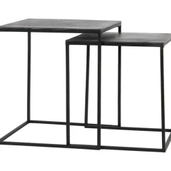 Bijzettafel Papel set van 2 antraciet^Trendhopper Outlet