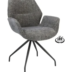 Eetkamerstoel Vieve stof Darkgrey^Trendhopper Discount