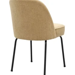 Eetkamerstoel Vogue Gear Camel met zwarte poten^Trendhopper Hot