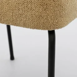 Eetkamerstoel Vogue Gear Camel met zwarte poten^Trendhopper Hot