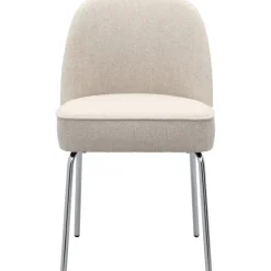 Eetkamerstoel Vogue Gear Natural met chromen poten^Trendhopper Outlet