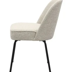 Eetkamerstoel Vogue Lima Beige met zwarte poten^Trendhopper Hot