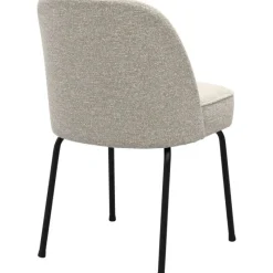 Eetkamerstoel Vogue Lima Beige met zwarte poten^Trendhopper Hot