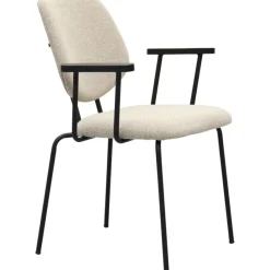 Eetkamerstoel Zelo met arm Beige^Trendhopper Hot