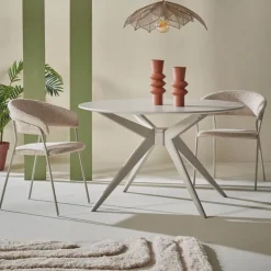 Eetkamerstoel Zeri met beige frame^Trendhopper Outlet