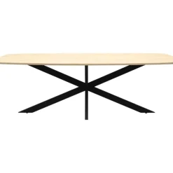 Eettafel Haiko Deens - Verjongd geborsteld Blad - 180x100 - Matrixpoot^Trendhopper Clearance