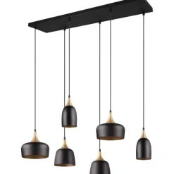 Hanglamp Chiraz mat zwart Excl. 6x E27 4,9W^Trendhopper Outlet
