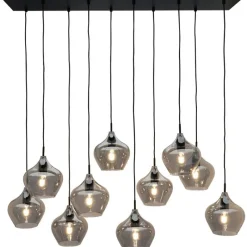 Hanglamp Rolf 10-lichts smoke^Trendhopper Sale