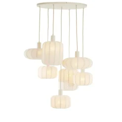 Hanglamp Tulsa 7-lichts rond Creme^Trendhopper Sale