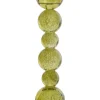 Kandelaar Itinga Glas Bubbel Olijfgroen 34 Cm^Trendhopper New