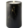 Ledkaars Marble zwart 16,5cm hoog^Trendhopper Clearance