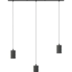 Pendel Retro rechthoekig Zwart^Trendhopper New