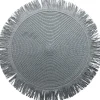 Placemat Fringe donkergrijs set van 2^Trendhopper Best