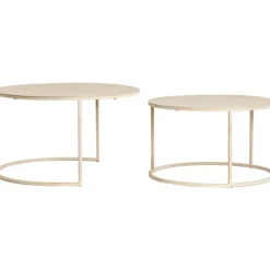 Salontafel Sadar Set van 2 Zand 65X38+75X42 Cm^Trendhopper