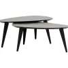 Salontafelset Luna Niervorm 95/95 cm^Trendhopper Best