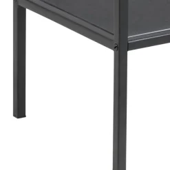 Serveertrolley San Diego zwart met glasplaat^Trendhopper Clearance