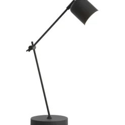 Tafellamp Riksja mat Zwart + dimmer^Trendhopper Outlet