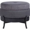 Timeless - macaron poef h43cm Coco Maison Antraciet^Trendhopper Hot