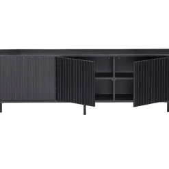 Tv-meubel Gravure New 150 cm Grenen Zwart^Trendhopper Best