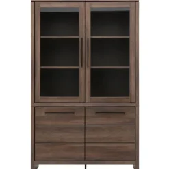Vitrinekast Sefro 123 cm incl. verlichting^Trendhopper Best