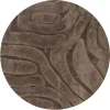 Vloerkleed Chase rond bruin 18^Trendhopper Outlet