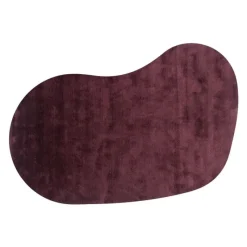 Vloerkleed Cowan organisch gespiegeld aubergine 48^Trendhopper Clearance