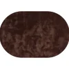 Vloerkleed Cowan ovaal donker bruin 18^Trendhopper Clearance