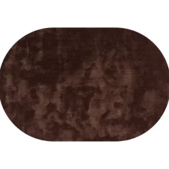 Vloerkleed Cowan ovaal donker bruin 18^Trendhopper Clearance