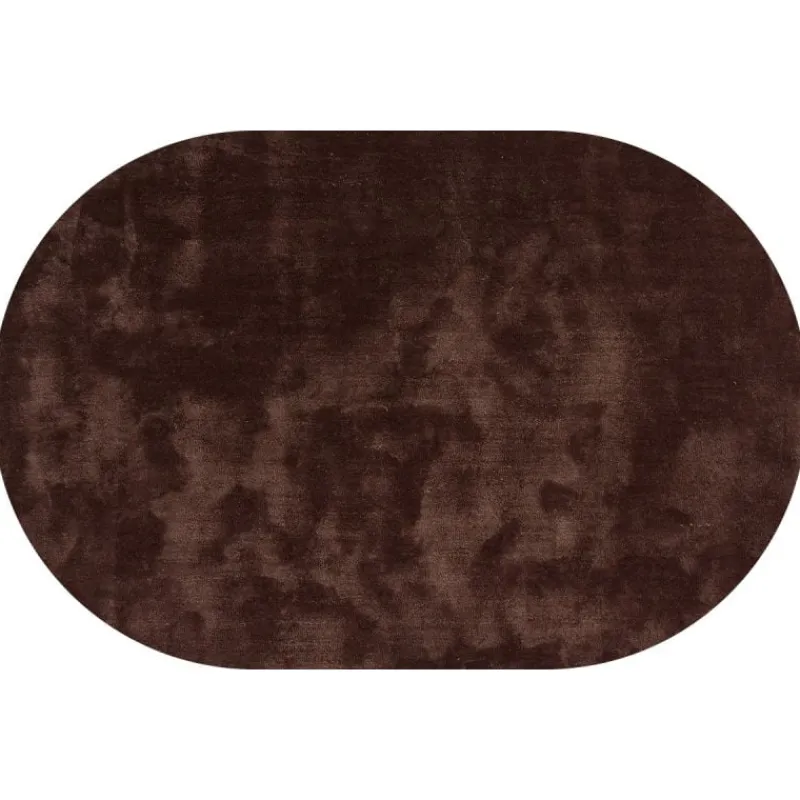 Vloerkleed Cowan ovaal donker bruin 18^Trendhopper Clearance