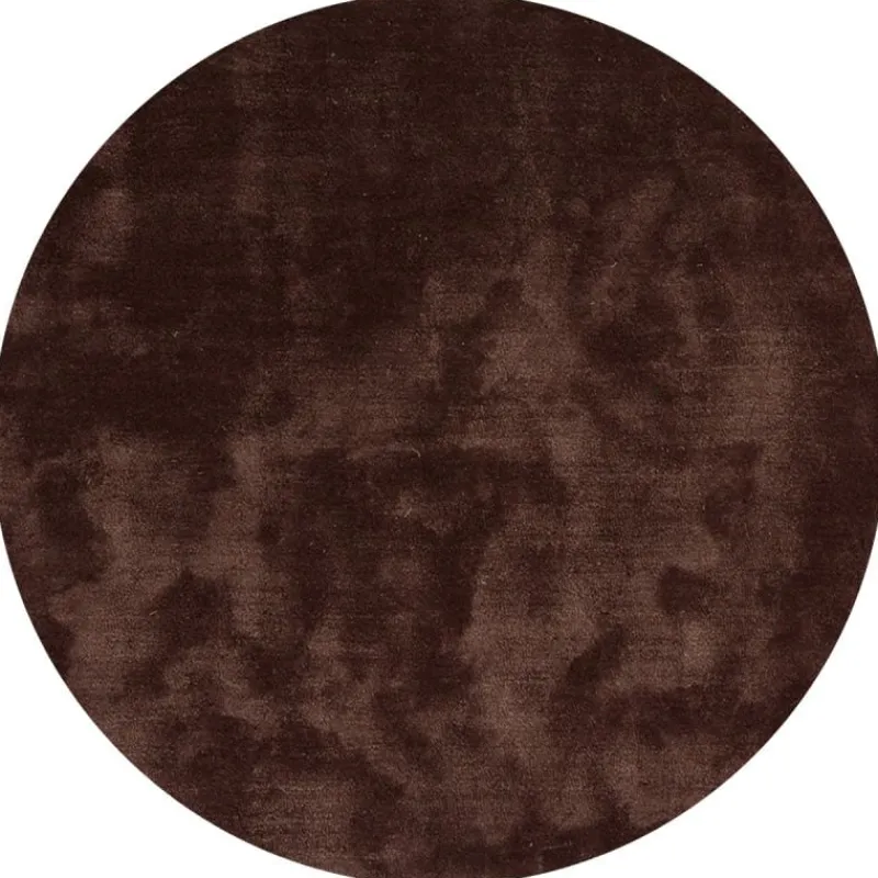 Vloerkleed Cowan rond donker bruin 18^Trendhopper Best