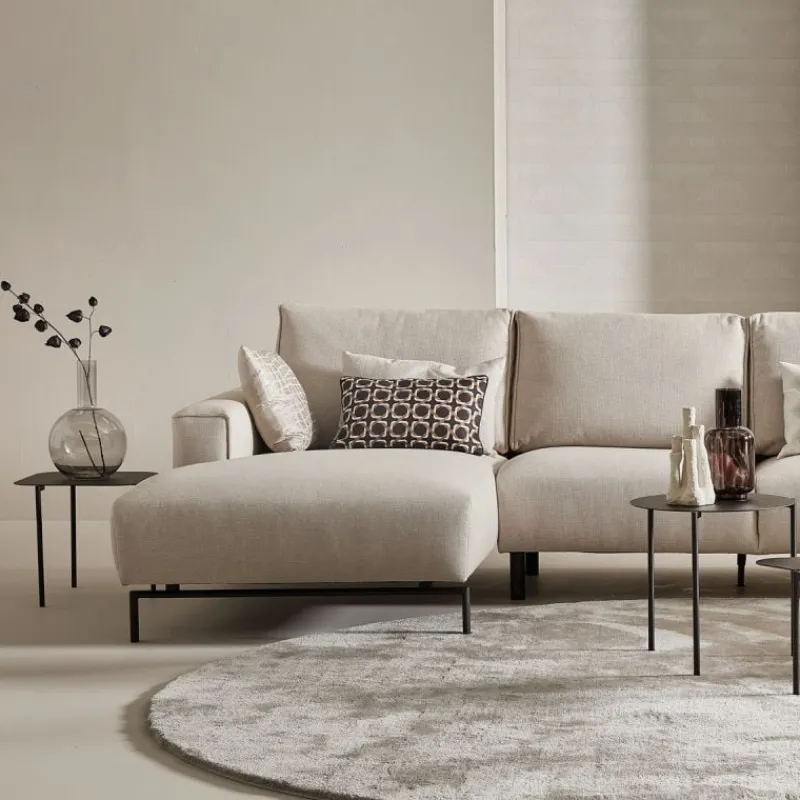 Vloerkleed Cowan rond lichtgrijs 21^Trendhopper Discount