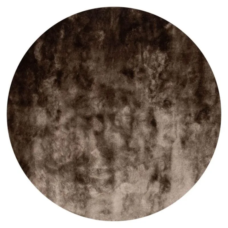 Vloerkleed Leya rond taupe 17^Trendhopper