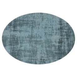 Vloerkleed Rovinj ellips lichtblauw 33^Trendhopper Outlet