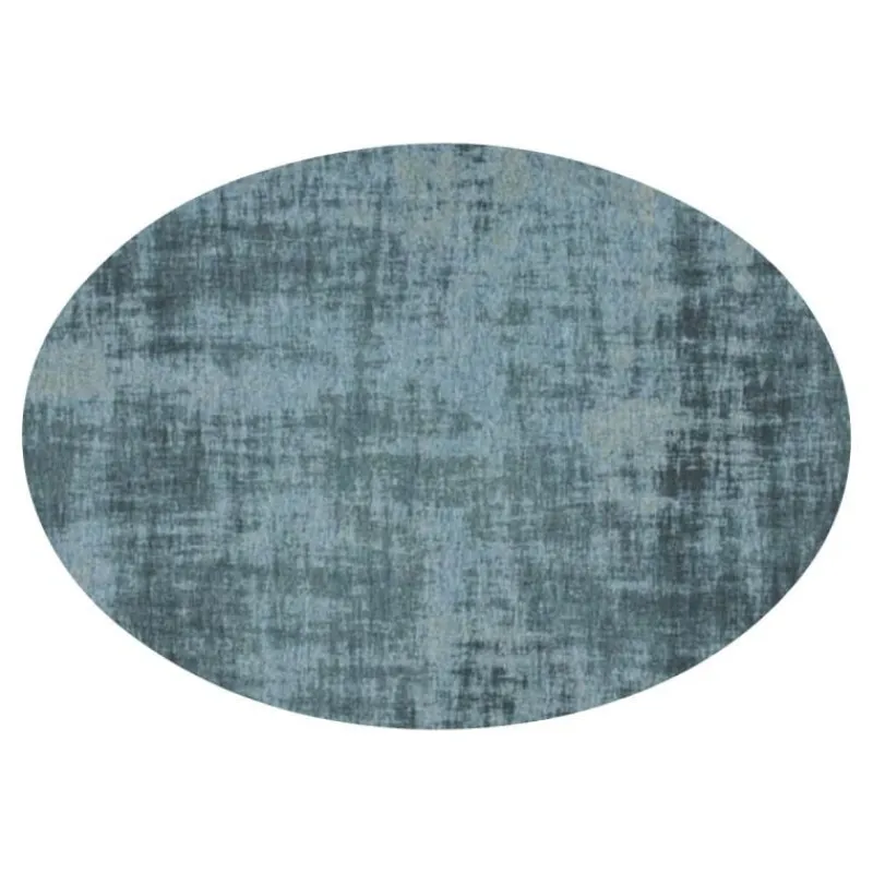 Vloerkleed Rovinj ellips lichtblauw 33^Trendhopper Outlet