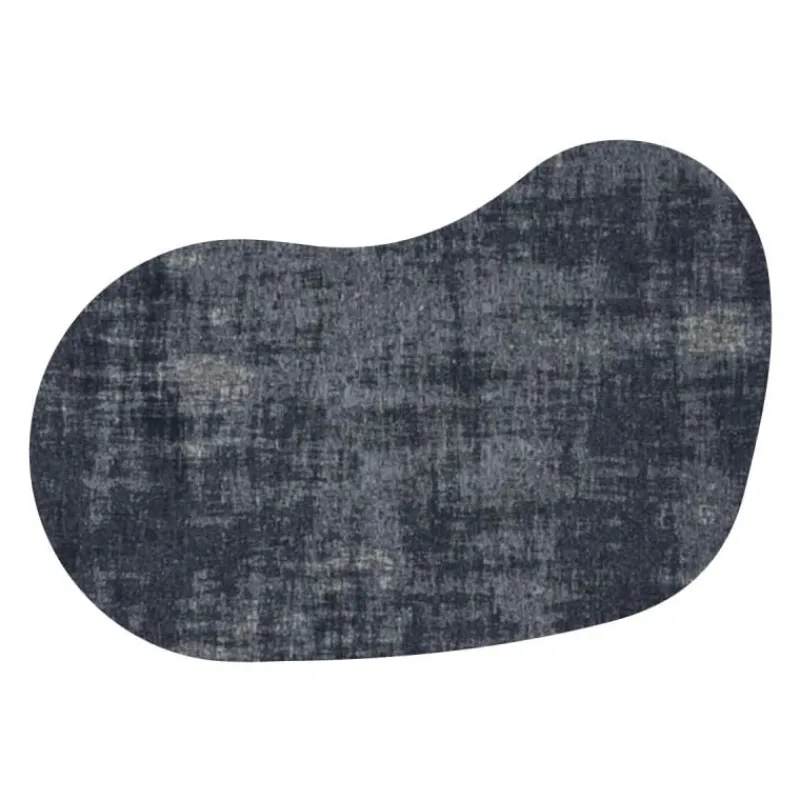 Vloerkleed Rovinj organisch gespiegeld donkerblauw 35^Trendhopper New