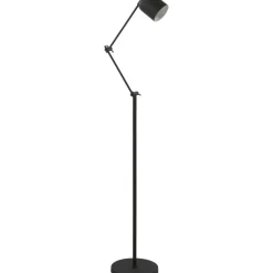 Vloerlamp Riksja mat Zwart + dimmer^Trendhopper Discount
