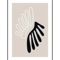 Wanddecoratie Leaf 50x70^Trendhopper Discount