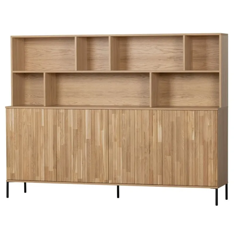 Wandkast Gravure New Eiken Blanke lak^Trendhopper Online