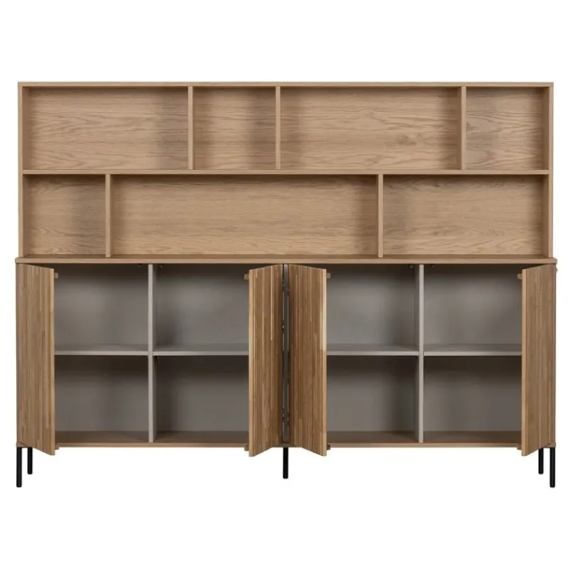 Wandkast Gravure New Eiken Blanke lak^Trendhopper Online