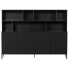Wandkast Gravure New Grenen Zwart^Trendhopper Best